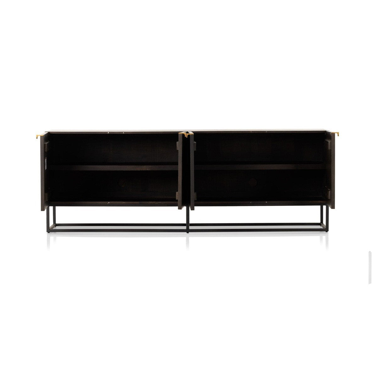 Kelby Closed Media Console - Gunmetal