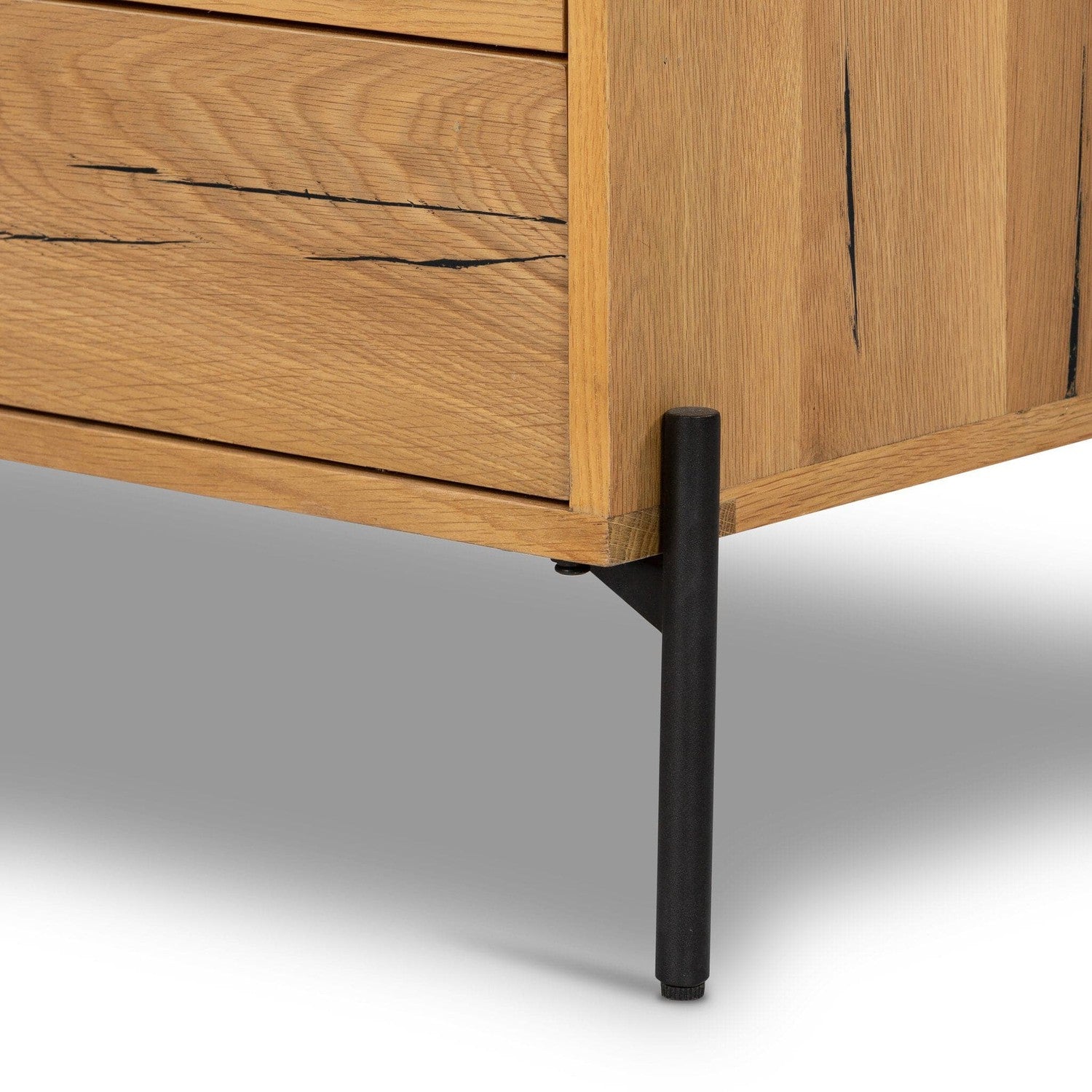 Eaton Large Nightstand - Light Oak Resin