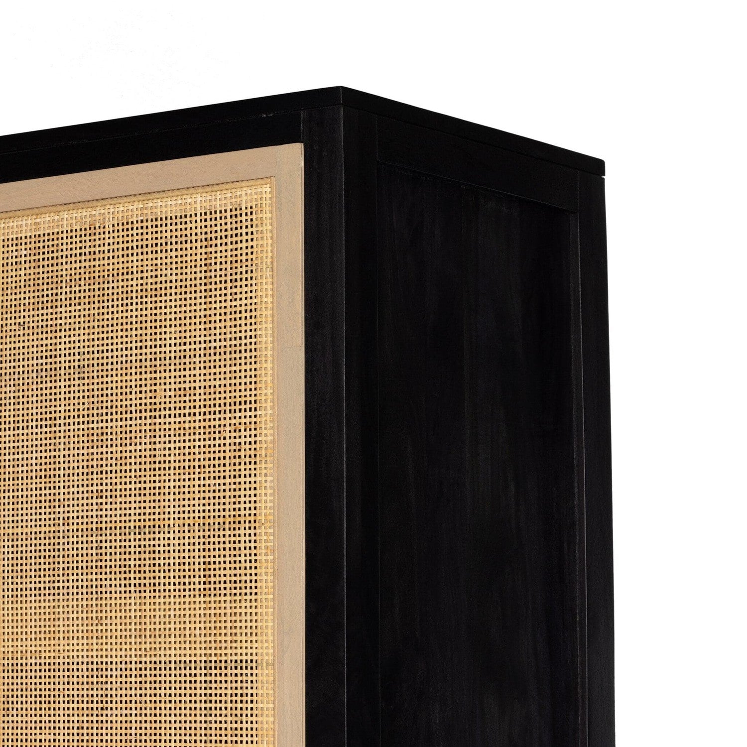 Caprice Tall Cabinet - Black Wash Mango