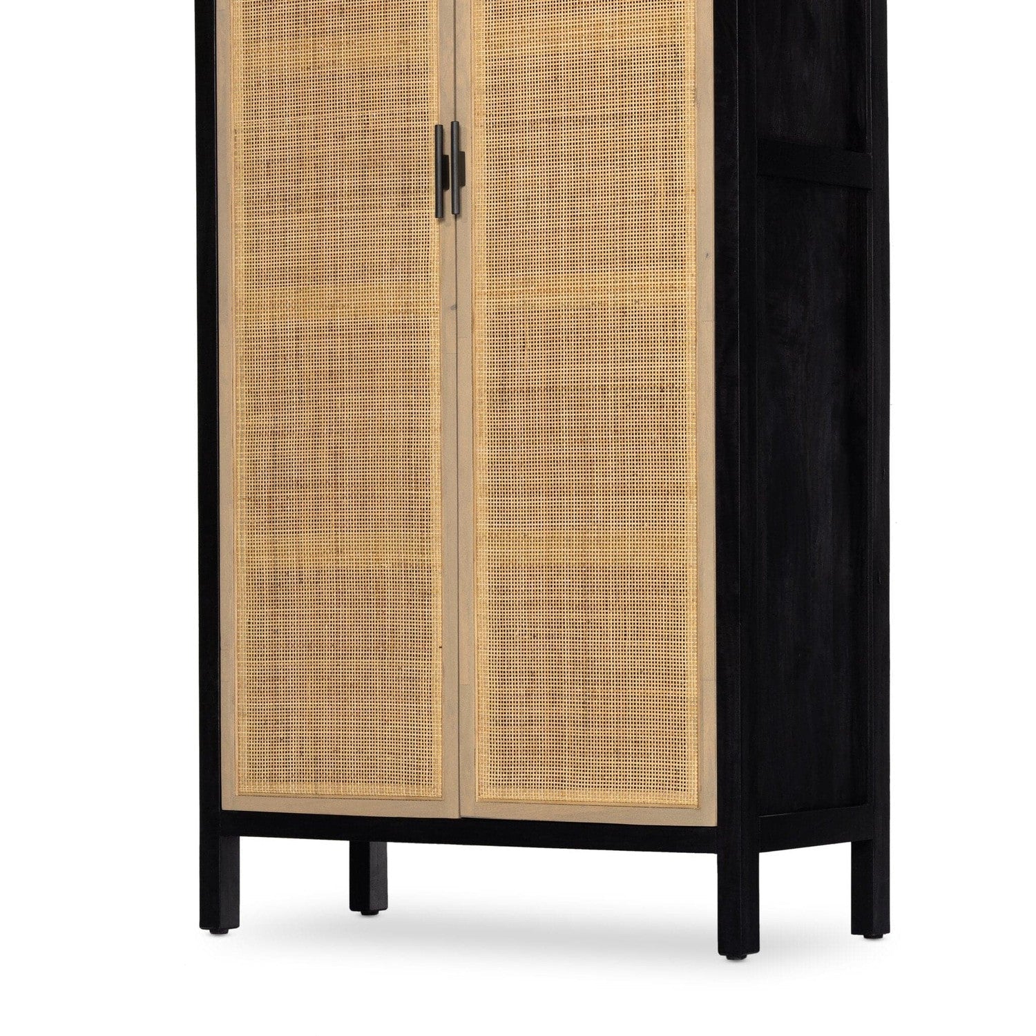 Caprice Tall Cabinet - Black Wash Mango