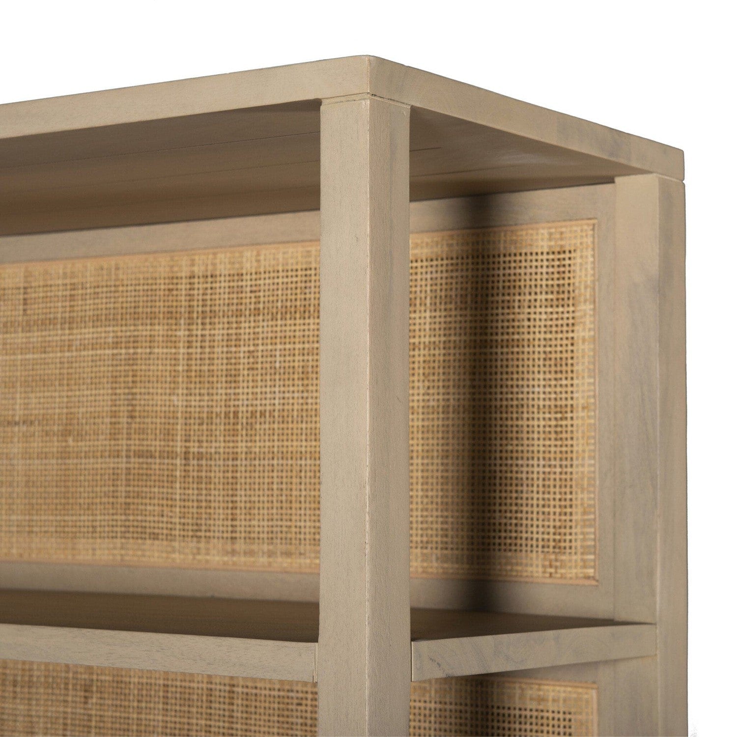 Caprice Wide Bookshelf - Natural Mango