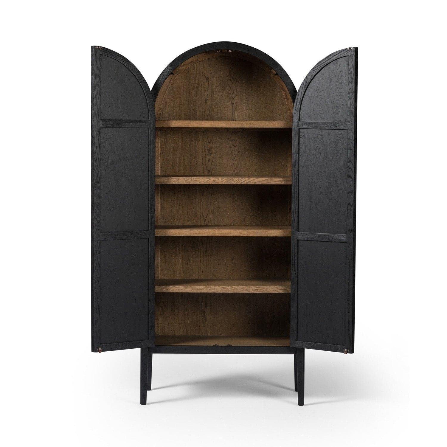 Tolle Panel Door Cabinet - Drifted Matte Black