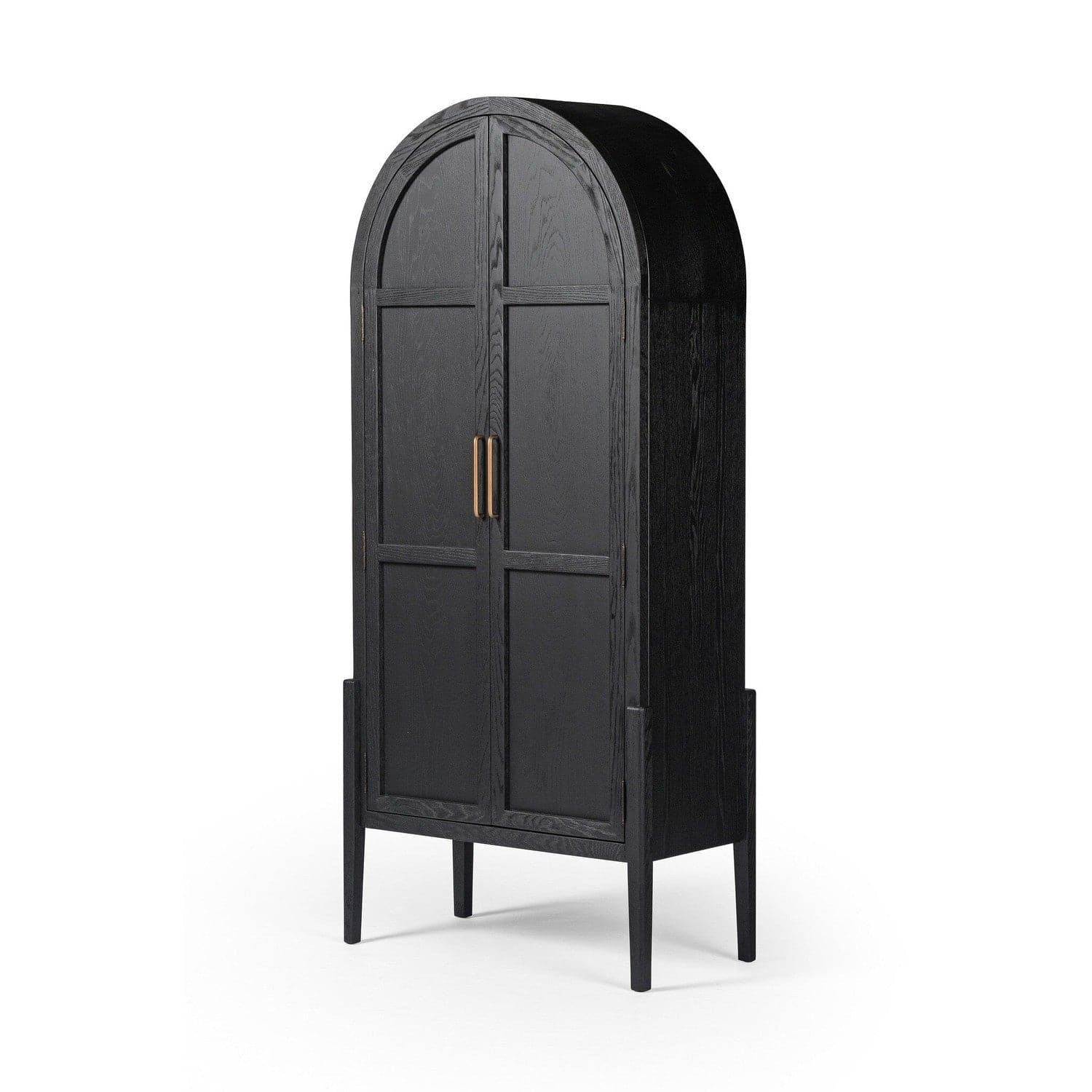 Tolle Panel Door Cabinet - Drifted Matte Black