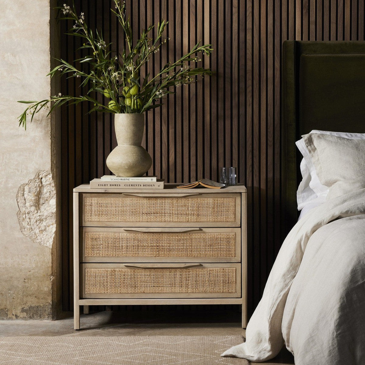 Sydney Large Nightstand - Natural Mango