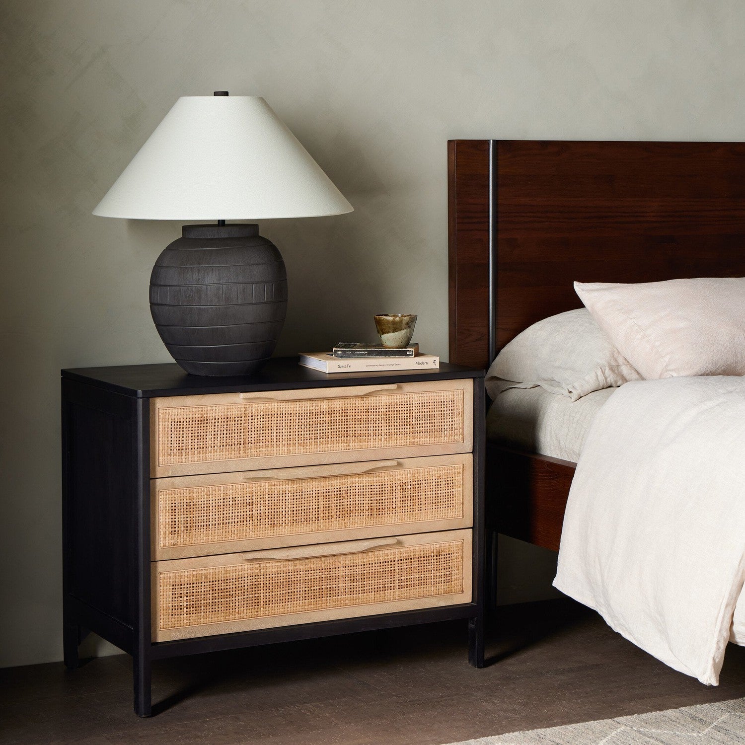 Sydney Large Nightstand - Black Wash