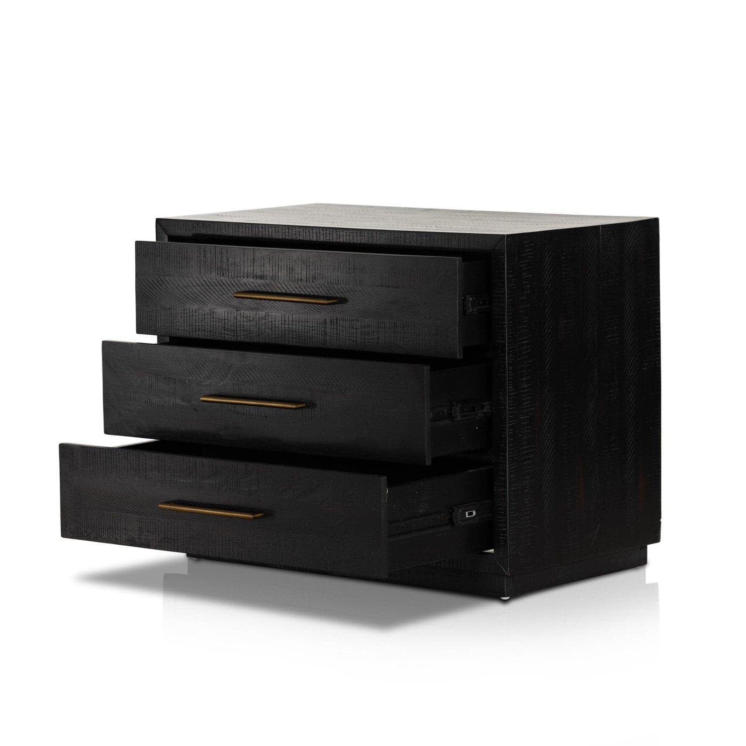 Suki Large Nightstand - Burnished Black