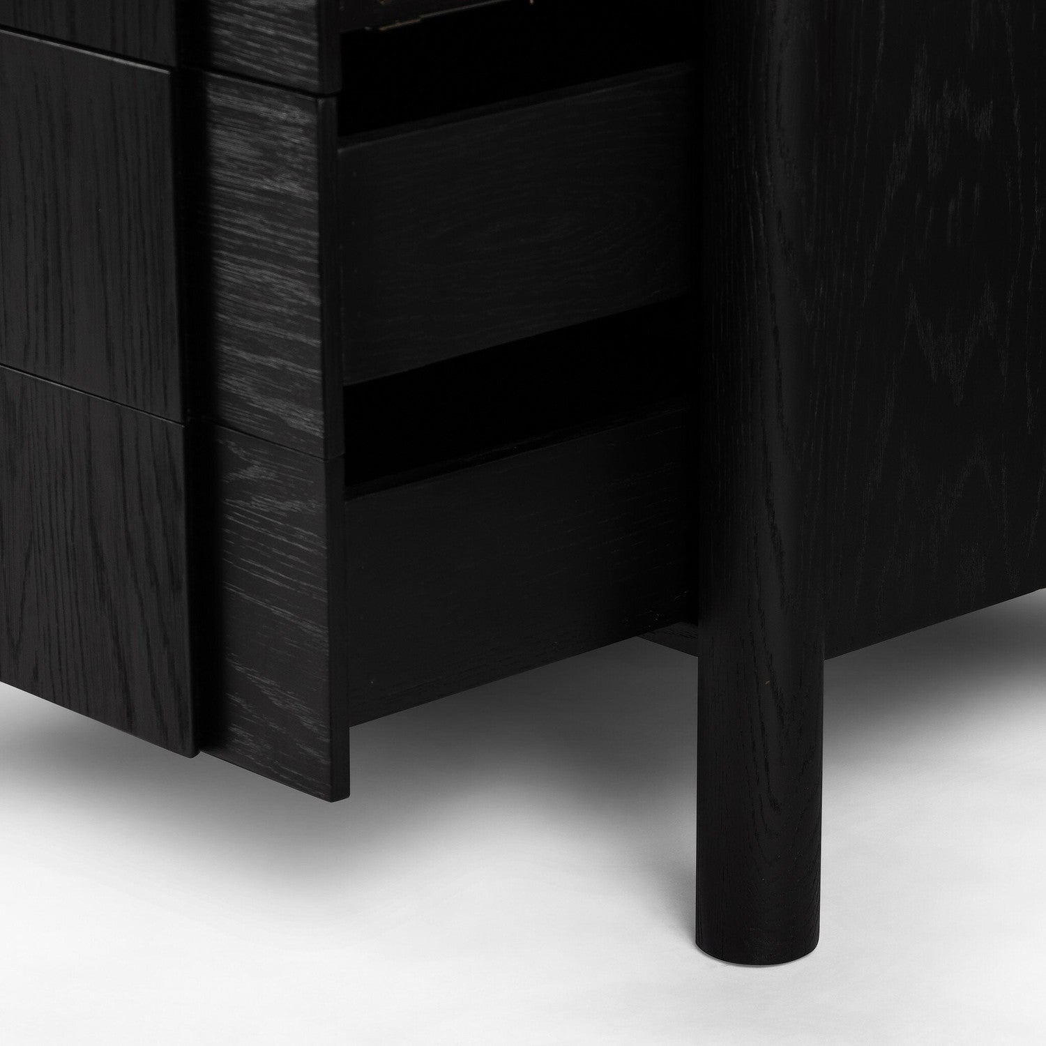 Pollard Media Console - Brushed Ebony Oak Veneer