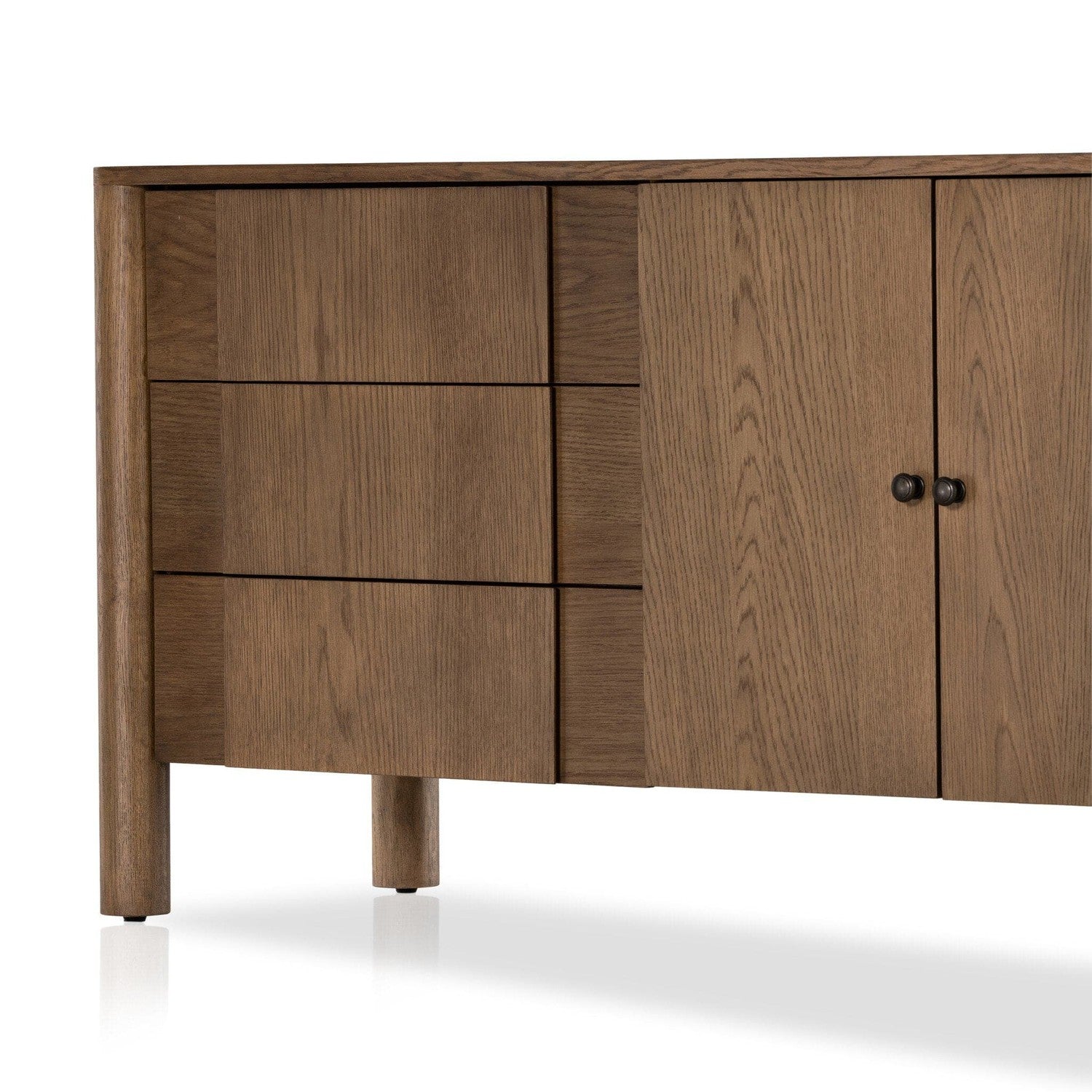 Pollard Media Console - Tan Oak Veneer