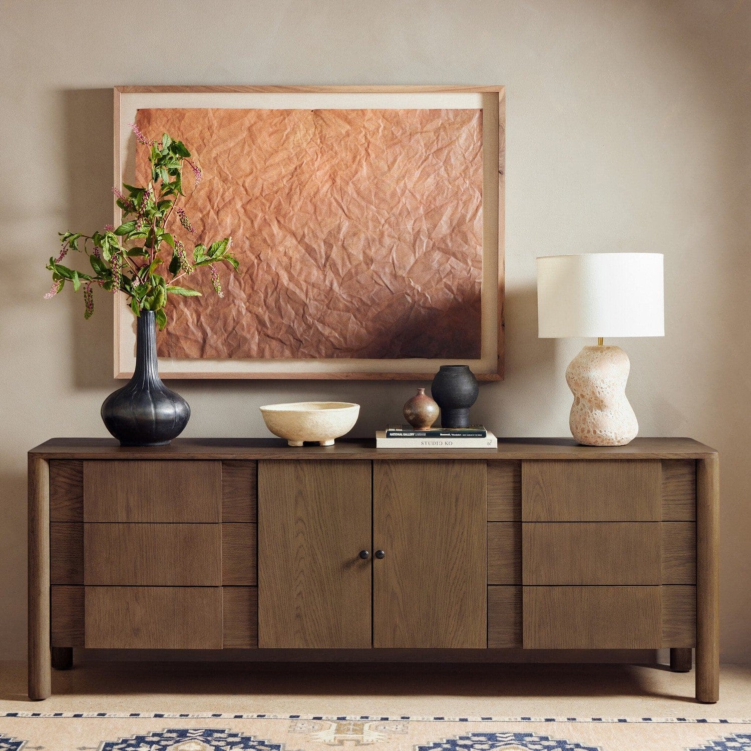 Pollard Media Console - Tan Oak Veneer