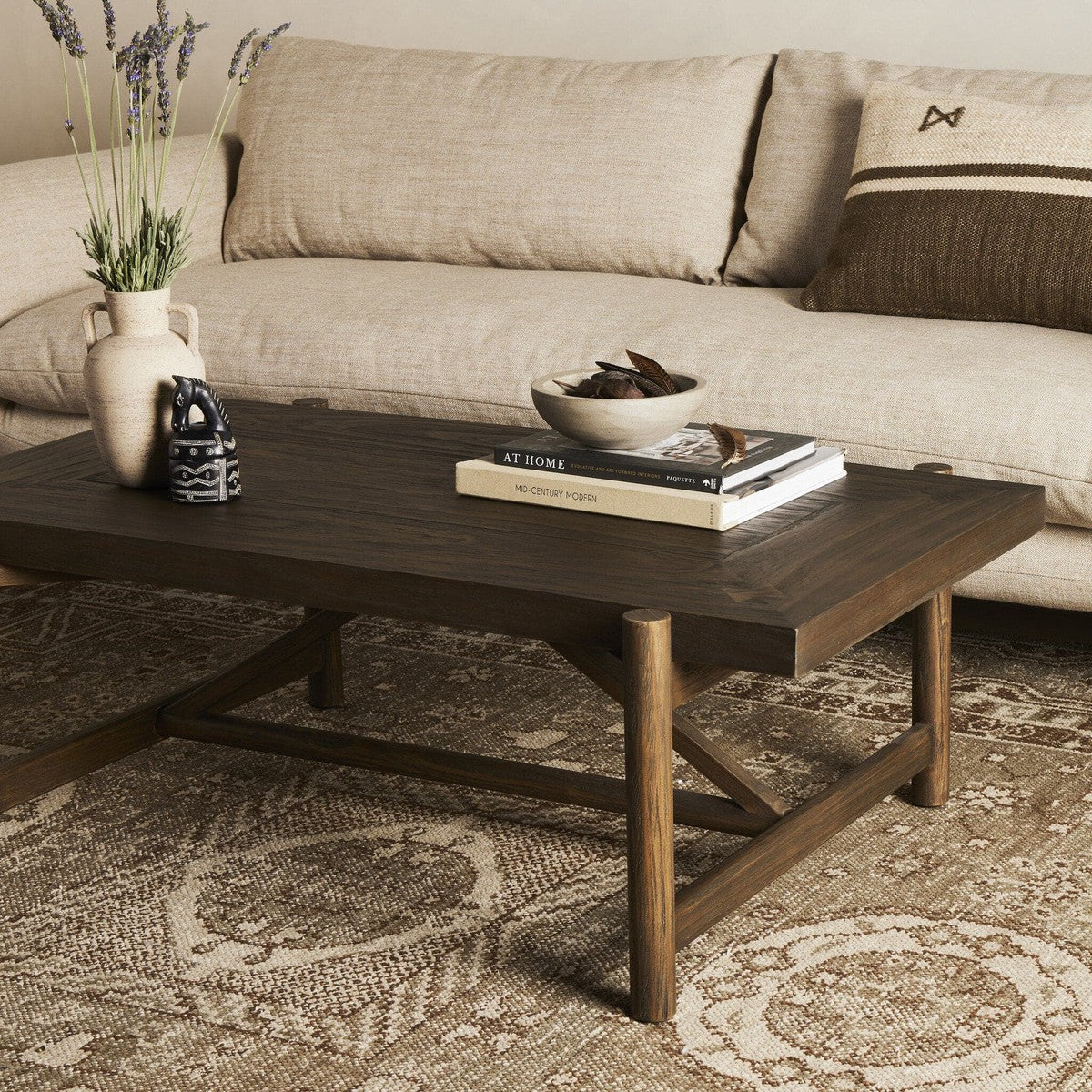 Goldthwaite Coffee Table - Sienna Brown Pine