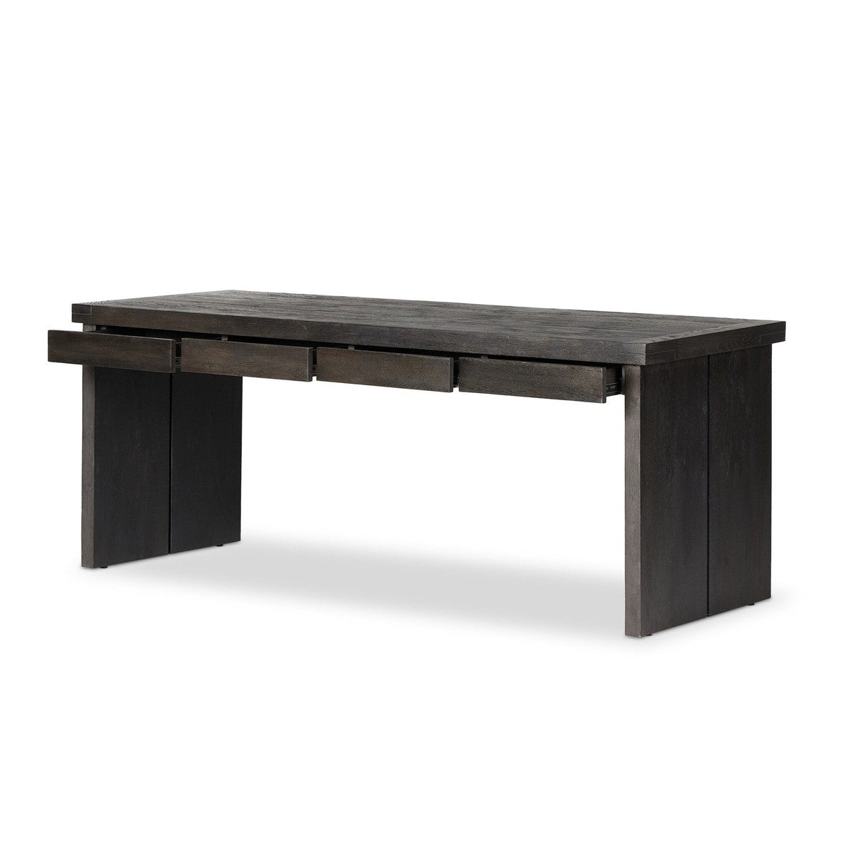 Warby Desk - Worn Black Veneer