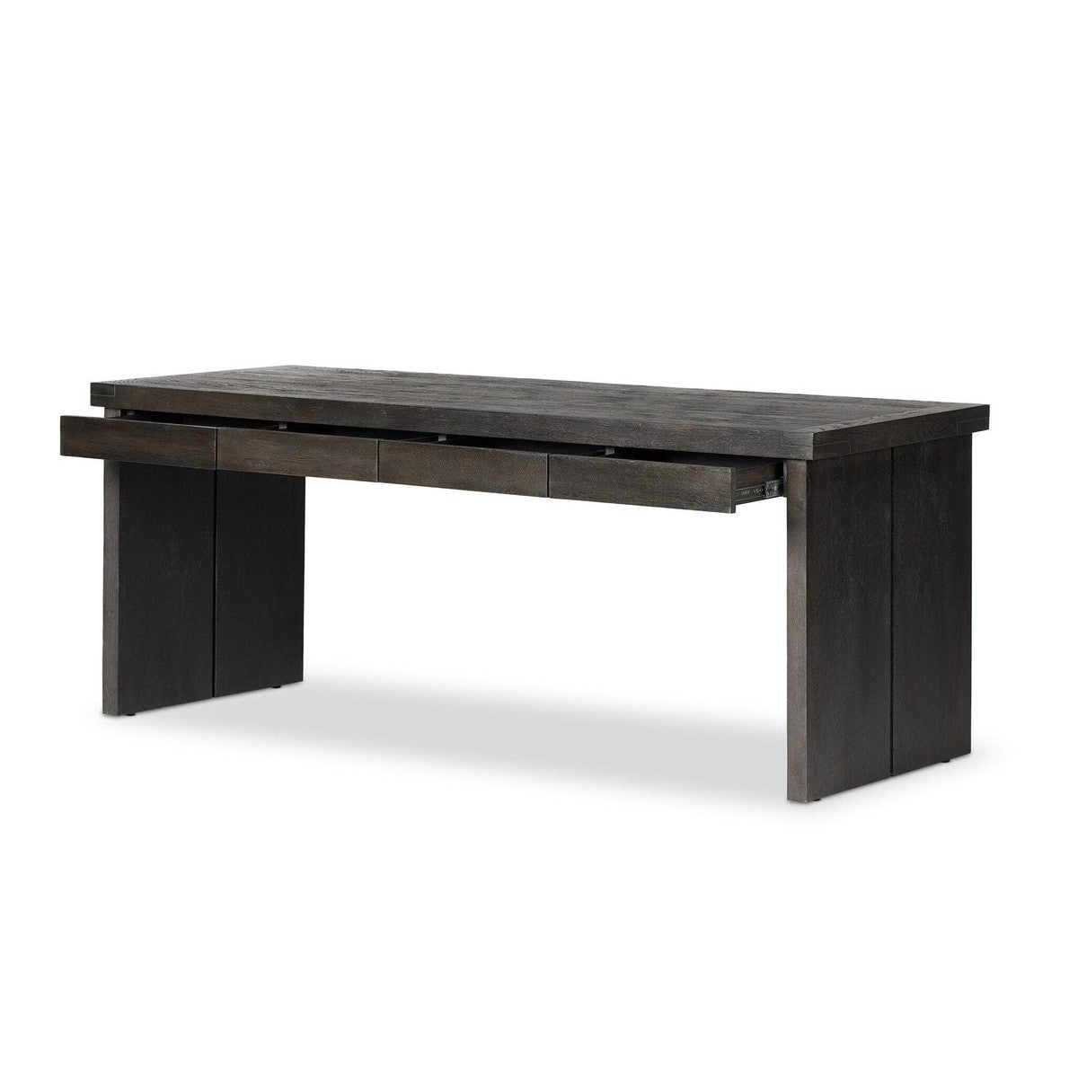 Warby Desk - Worn Black Veneer