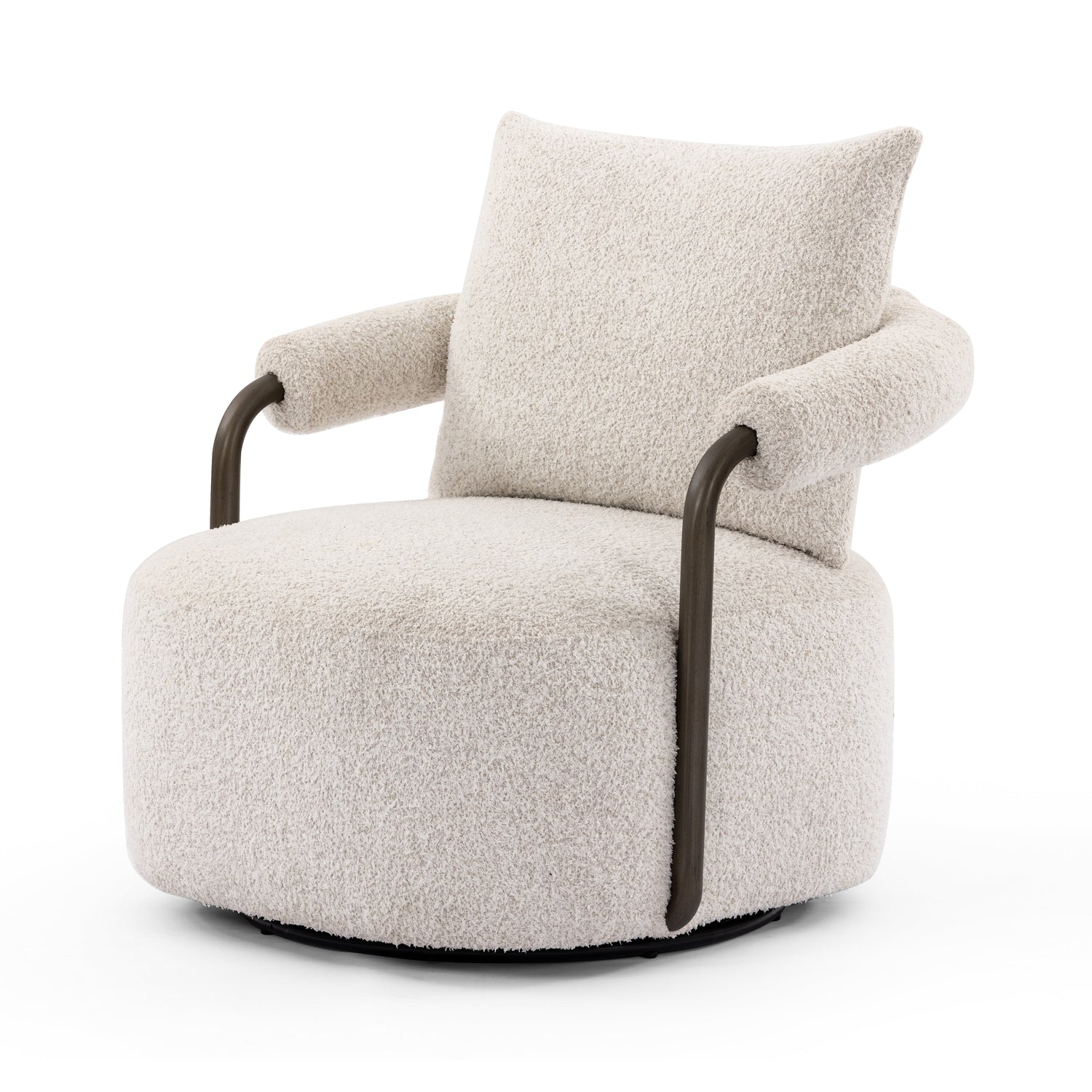 Zayden Swivel Chair - Sheldon Ivory-Four Hands-FH-235241-001-Lounge Chairs-1-France and Son