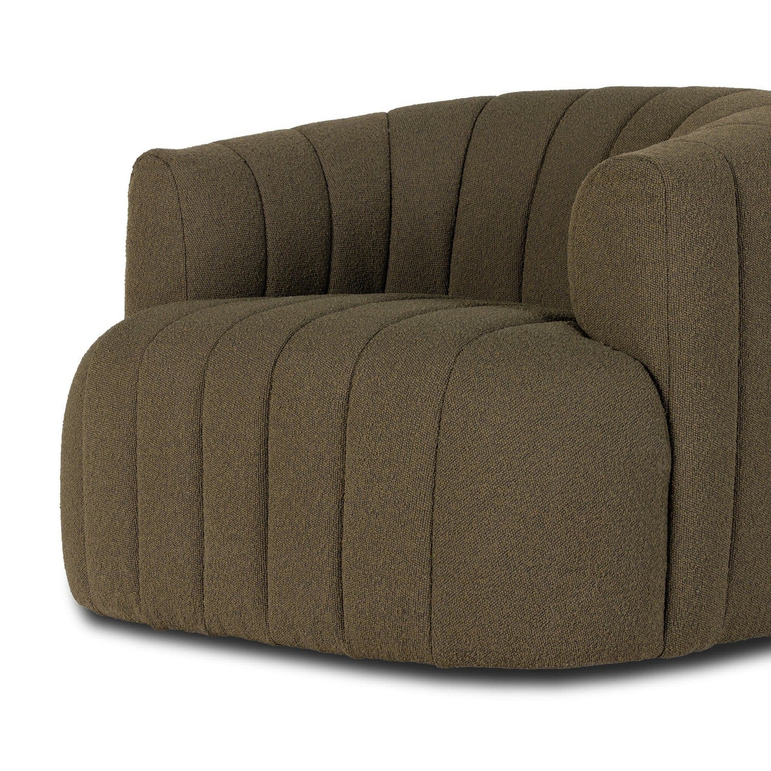 Elliana Swivel Chair - FIQA Boucle Olive