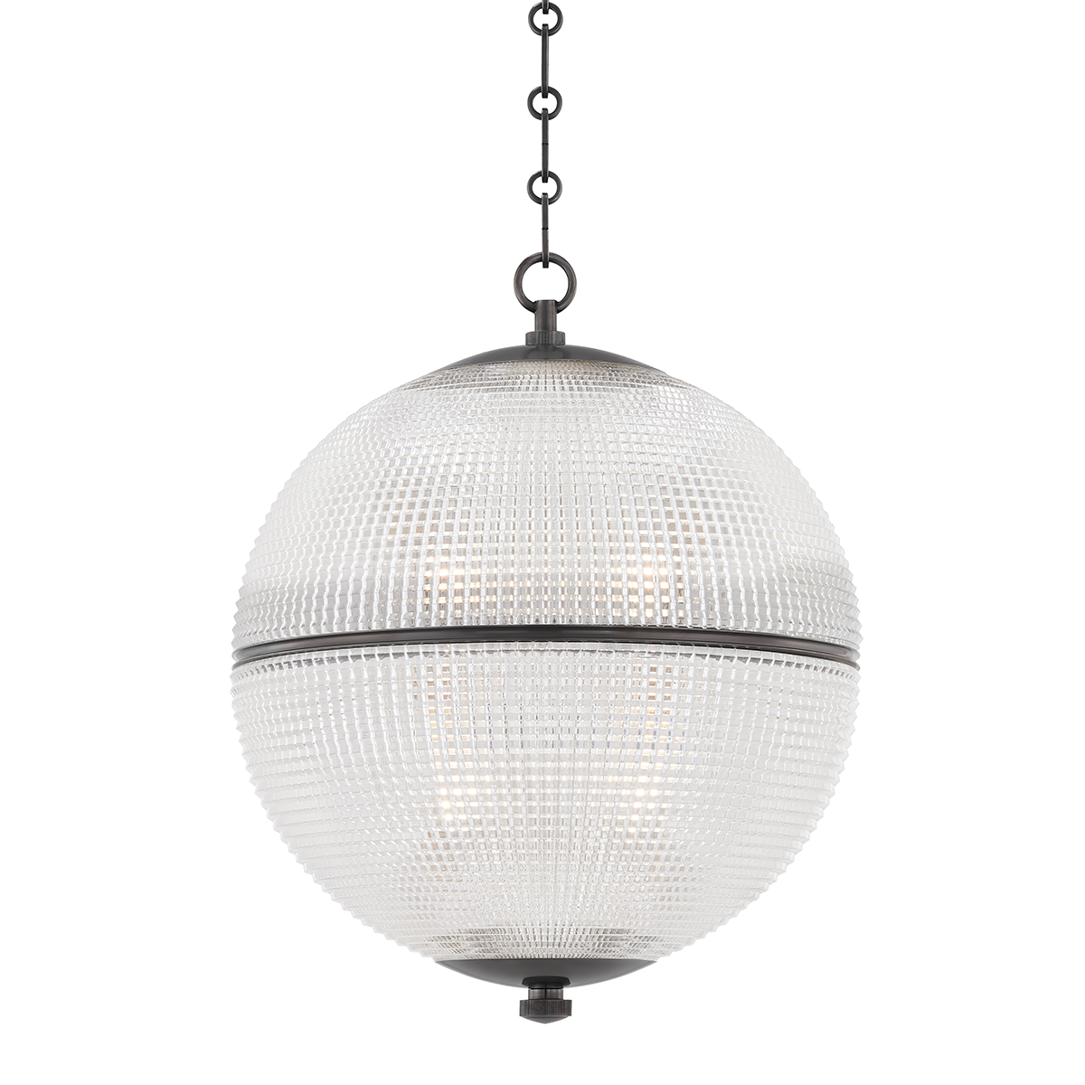 Sphere No. 3 1 Light Large Pendant-Hudson Valley-HVL-MDS801-DB-PendantsDistressed Bronze-2-France and Son