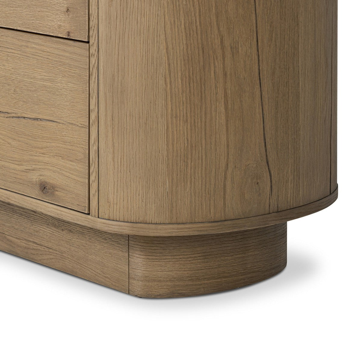 Paden Nightstand - Worn Oak Veneer - Brown