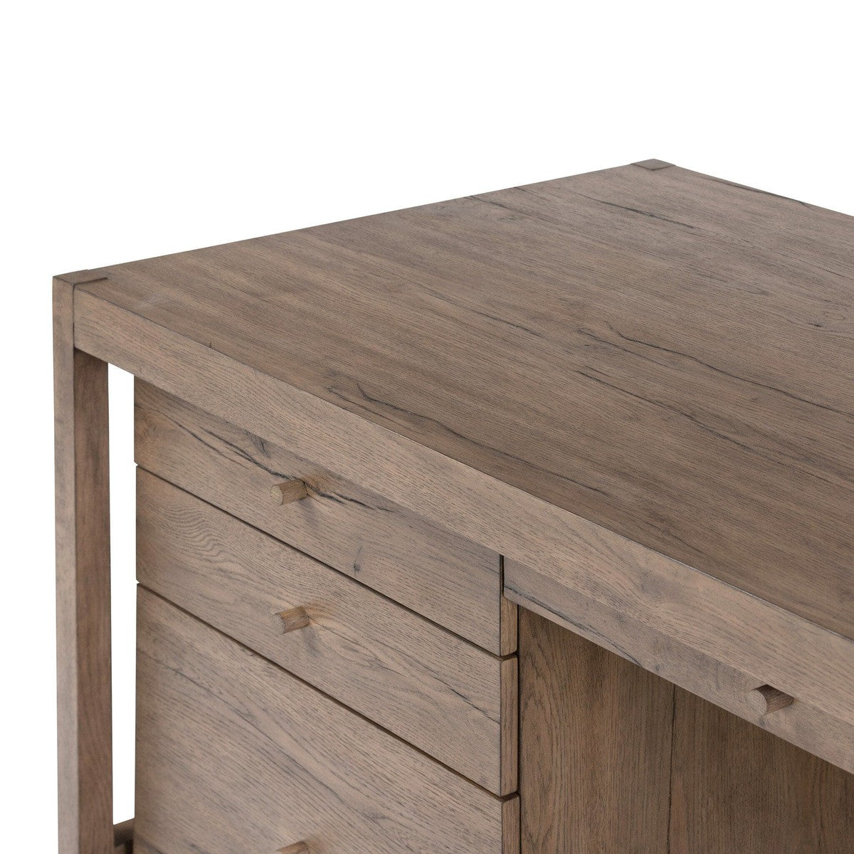 Suspension Desk - Rustic Grey Veneer