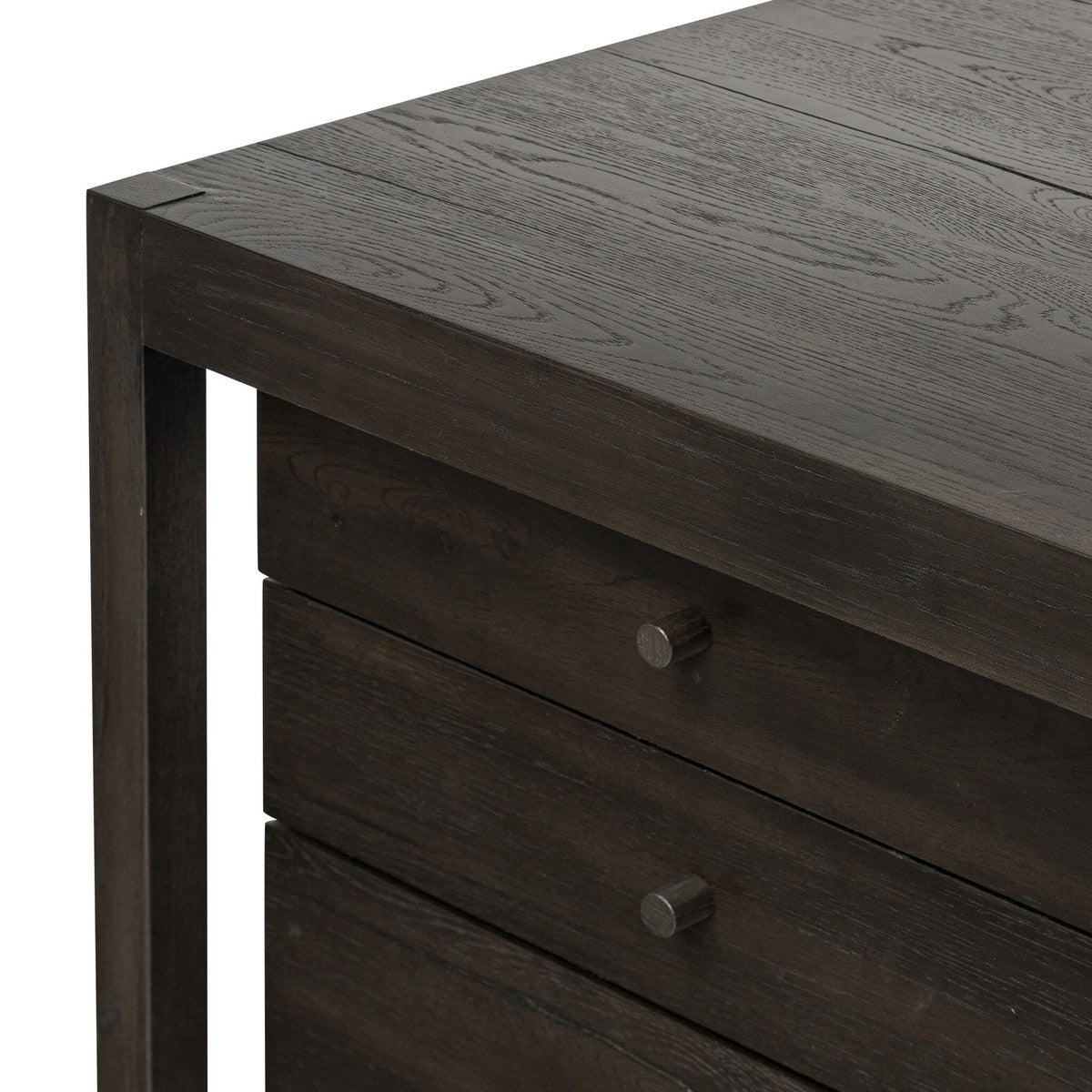 Suspension Desk - Smoked Black Veneer - Black