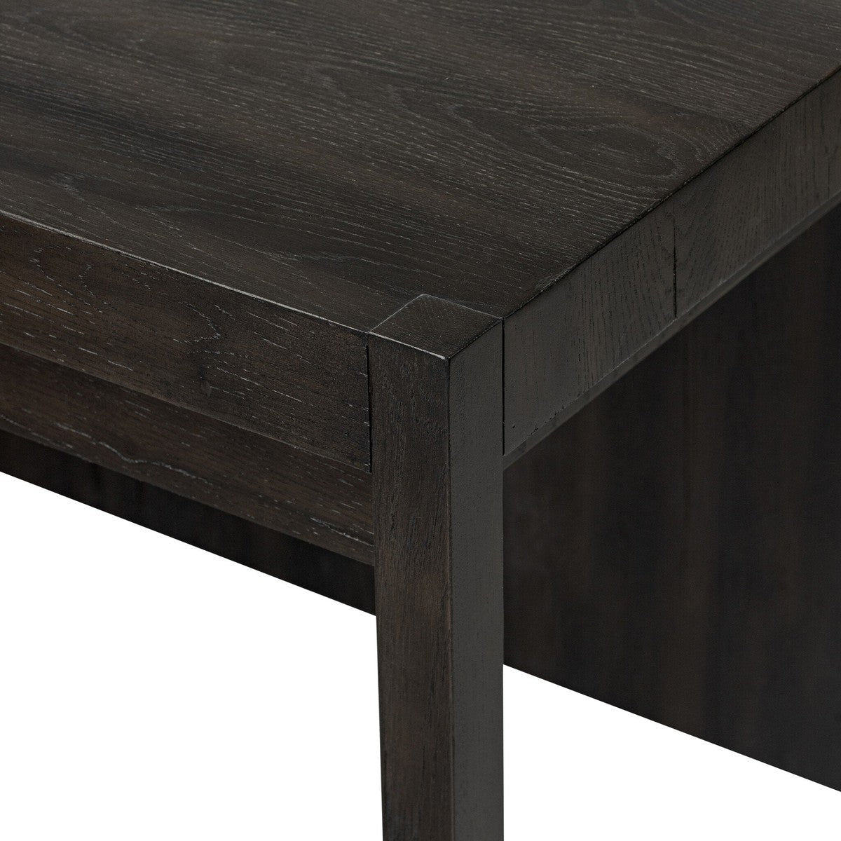 Suspension Desk - Smoked Black Veneer - Black