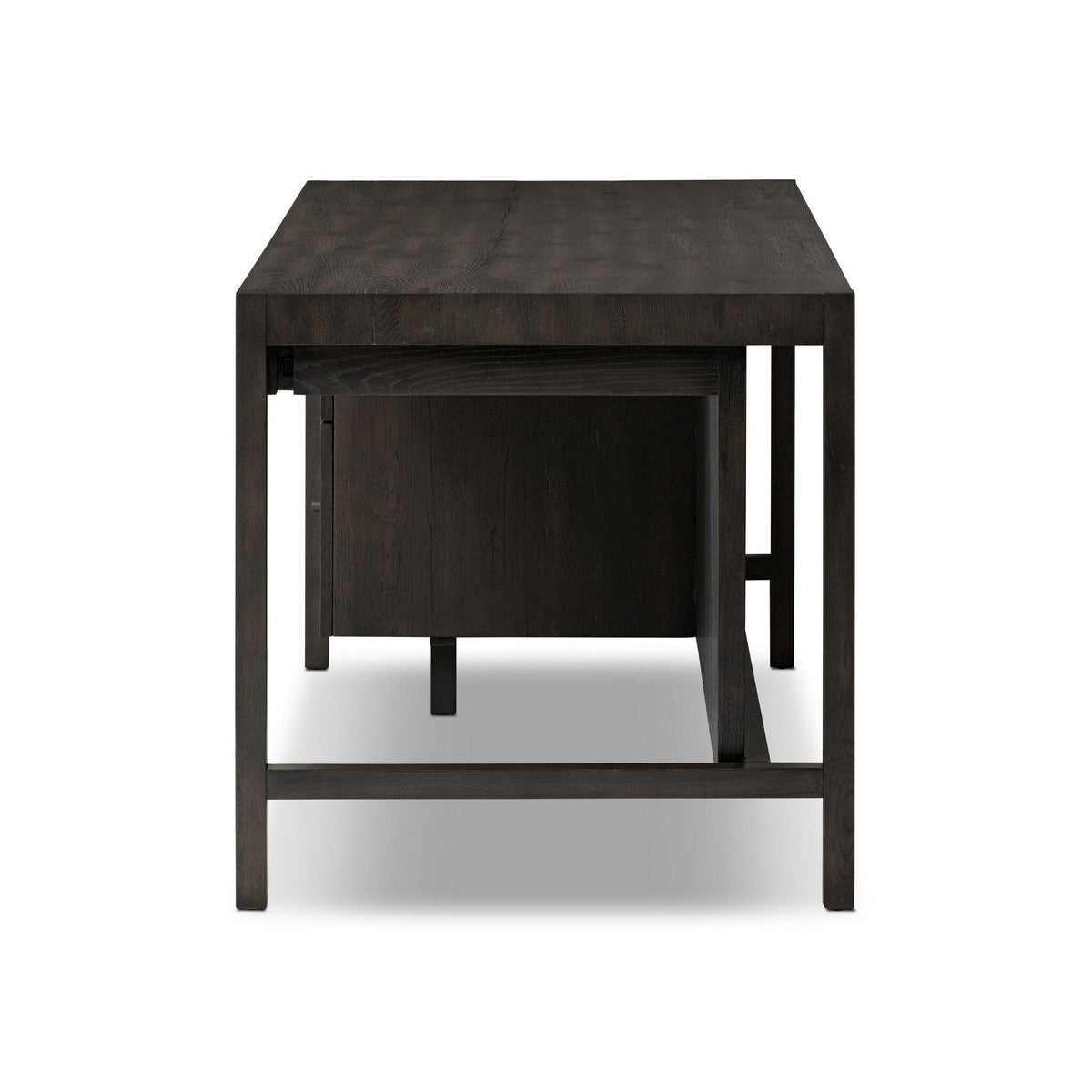 Suspension Desk - Smoked Black Veneer - Black