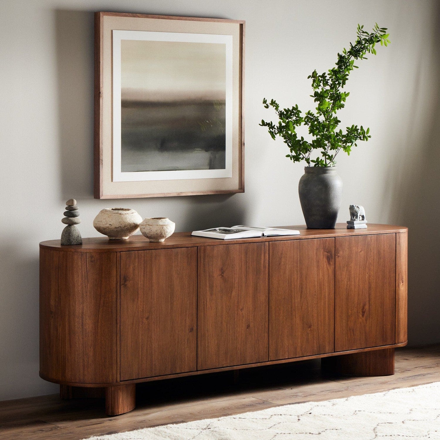 Paden Sideboard - Seasoned Brown Acacia