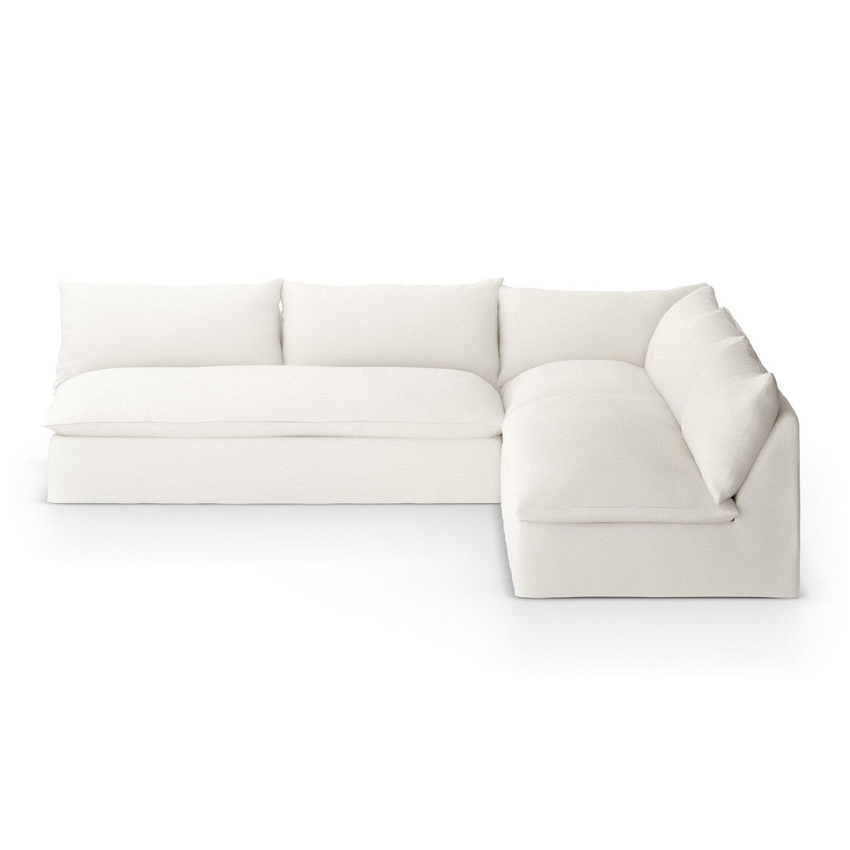 Grant Outdoor 3-Piece Sectional - Faye Cream