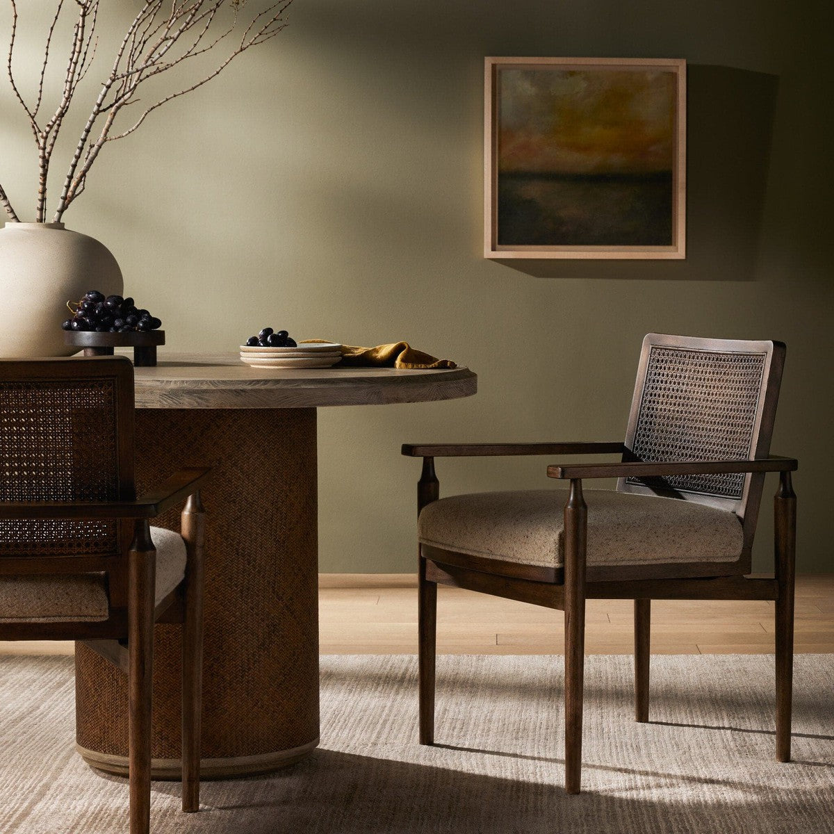 Xavier Dining Armchair - Hasselt Taupe