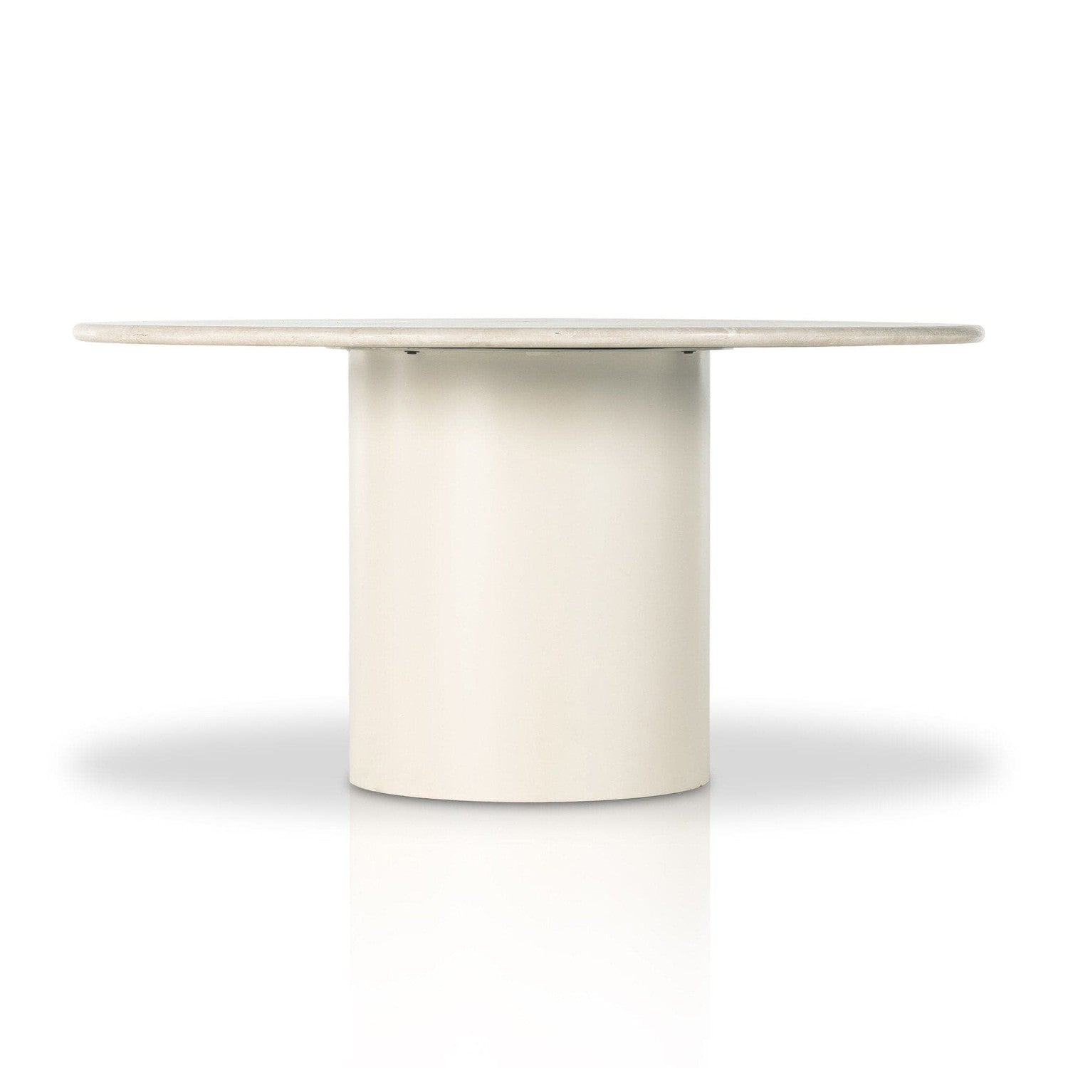 Belle Round Dining Table - Cream Marble