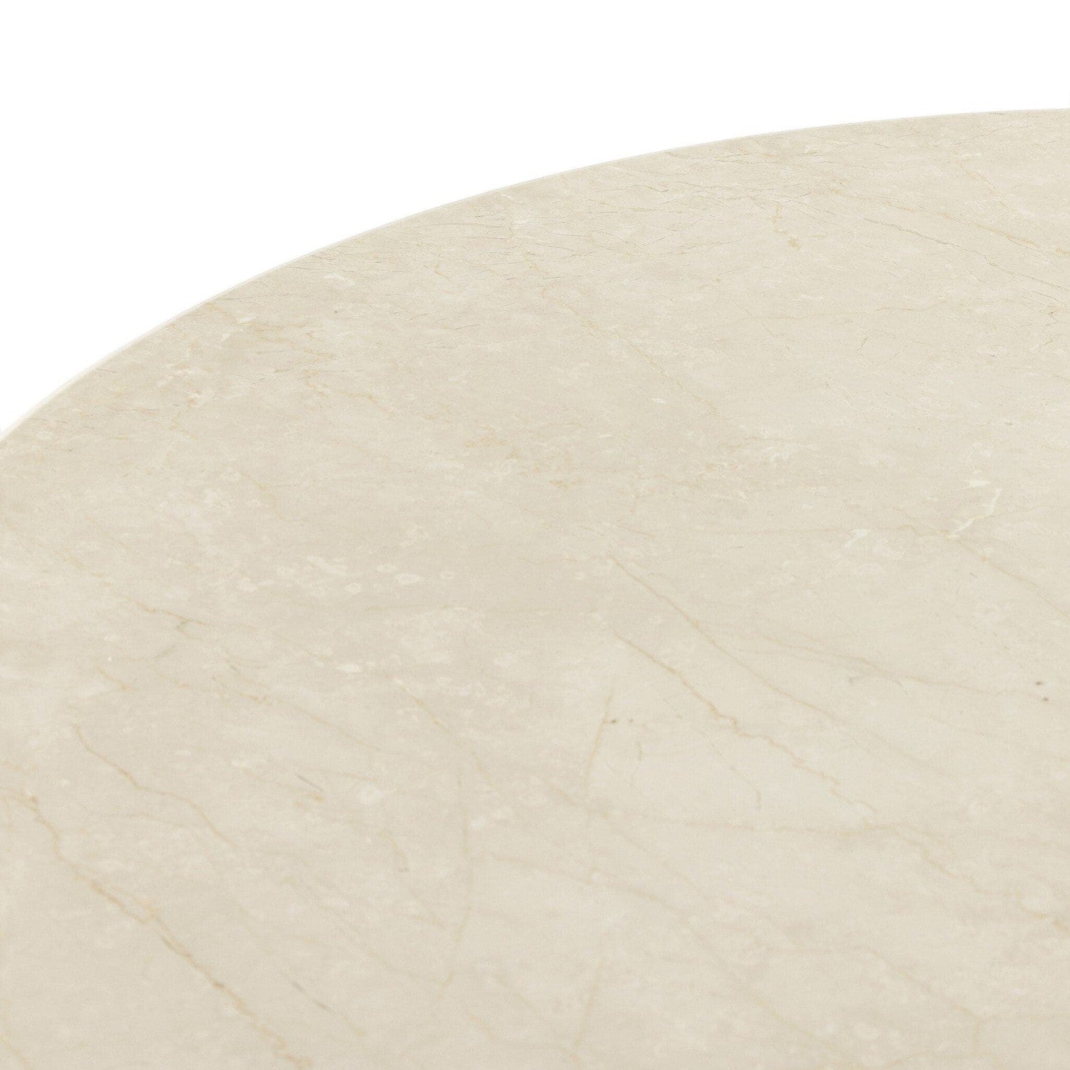 Belle Round Dining Table - Cream Marble