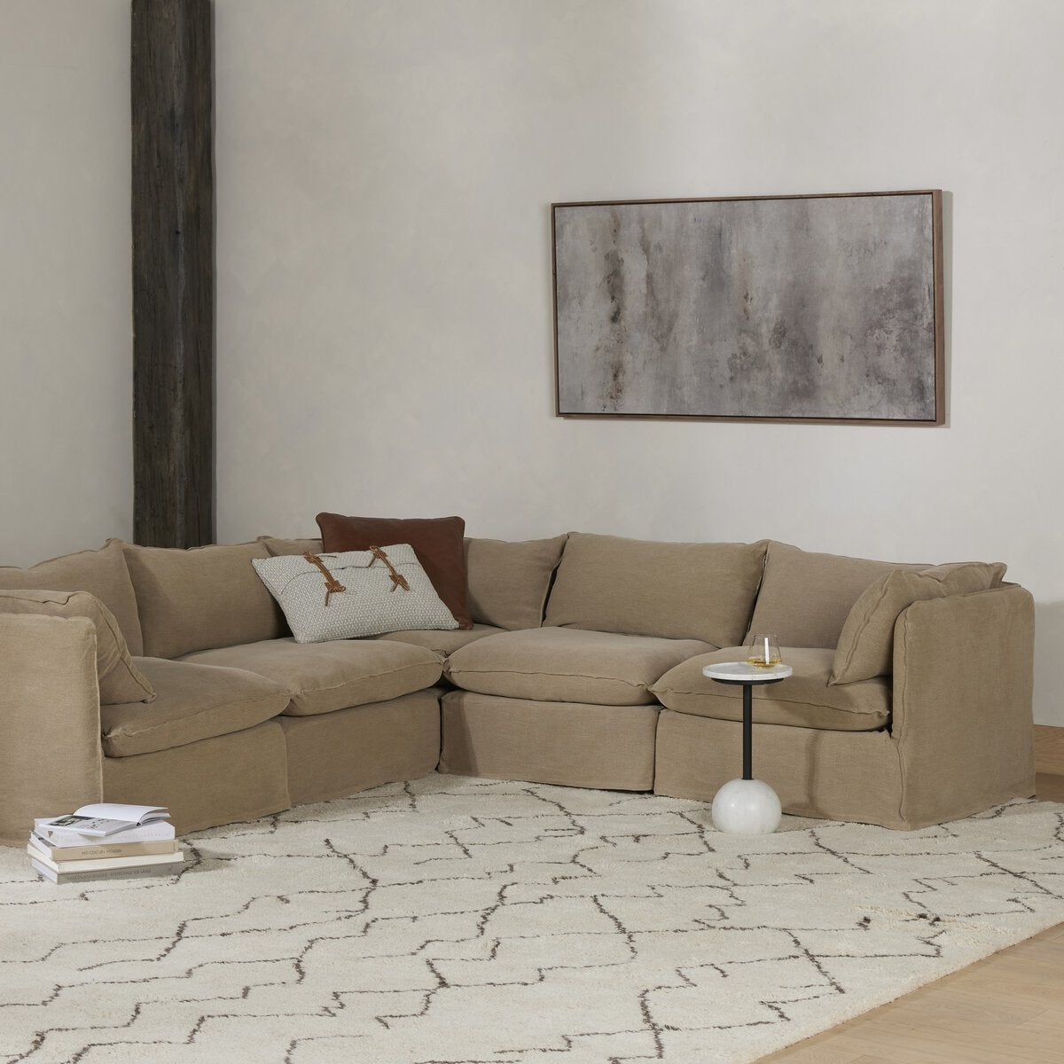 Andre Slipcover Sectional Pieces