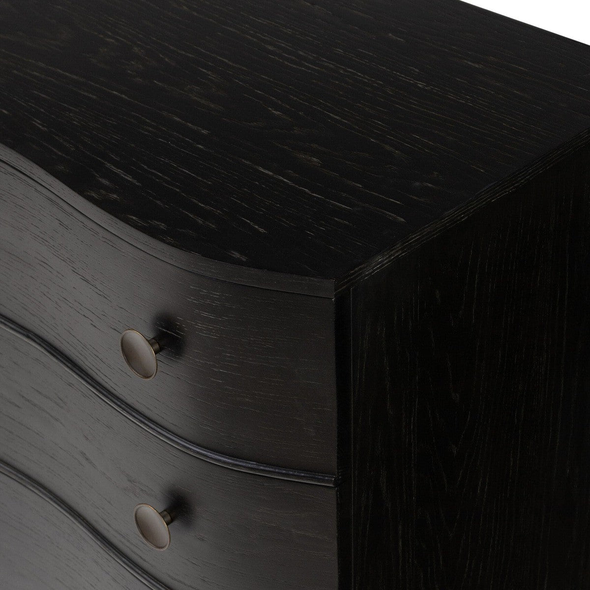 Tiago Nightstand - Distressed Black