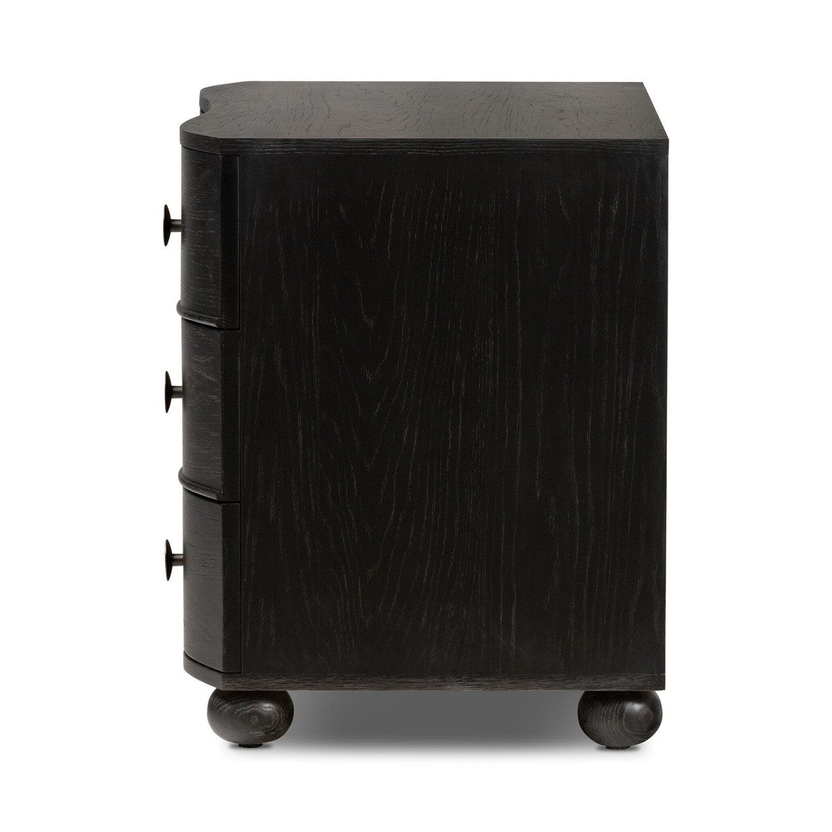 Tiago Nightstand - Distressed Black