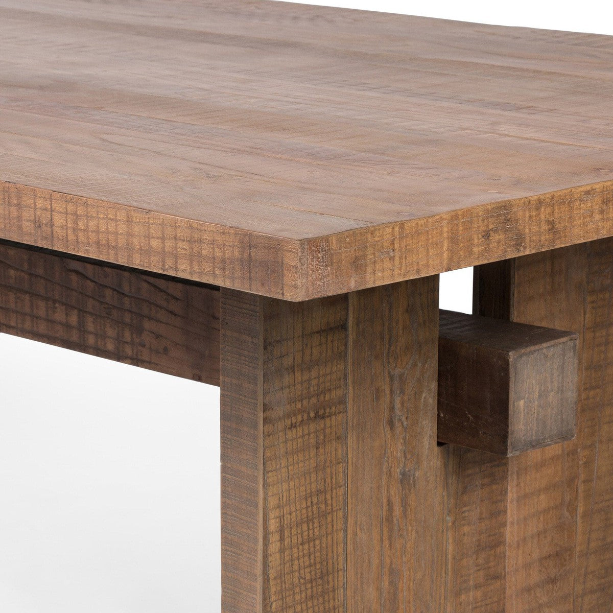 Brandy Dining Table - Rustic Weathered Elm