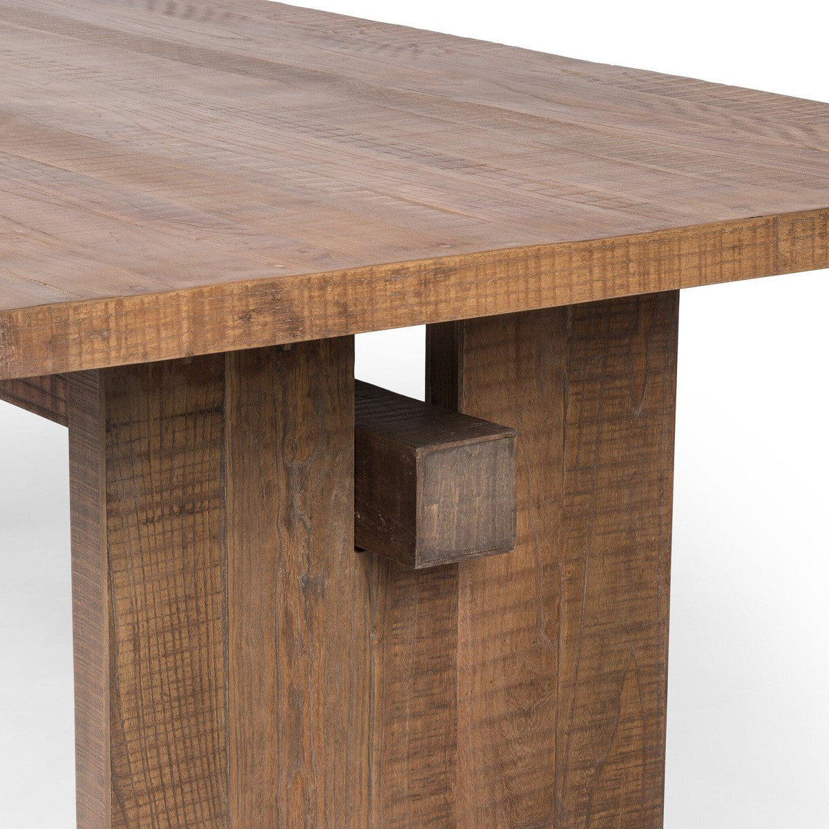 Brandy Dining Table - Rustic Weathered Elm