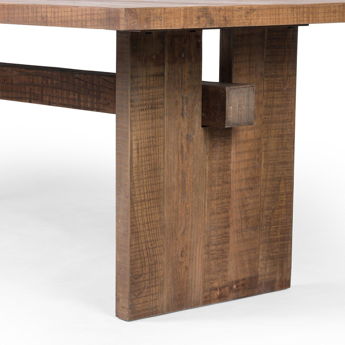 Brandy Dining Table - Rustic Weathered Elm