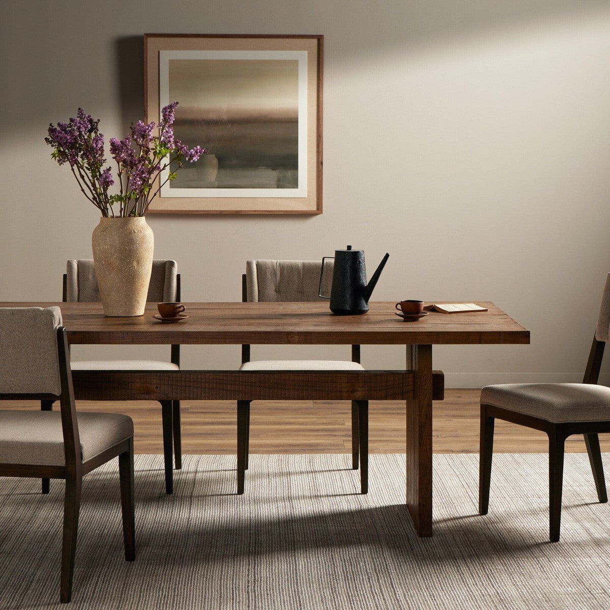 Brandy Dining Table - Rustic Weathered Elm