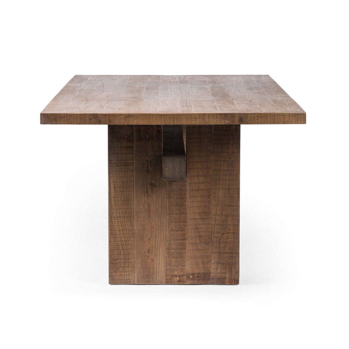 Brandy Dining Table - Rustic Weathered Elm