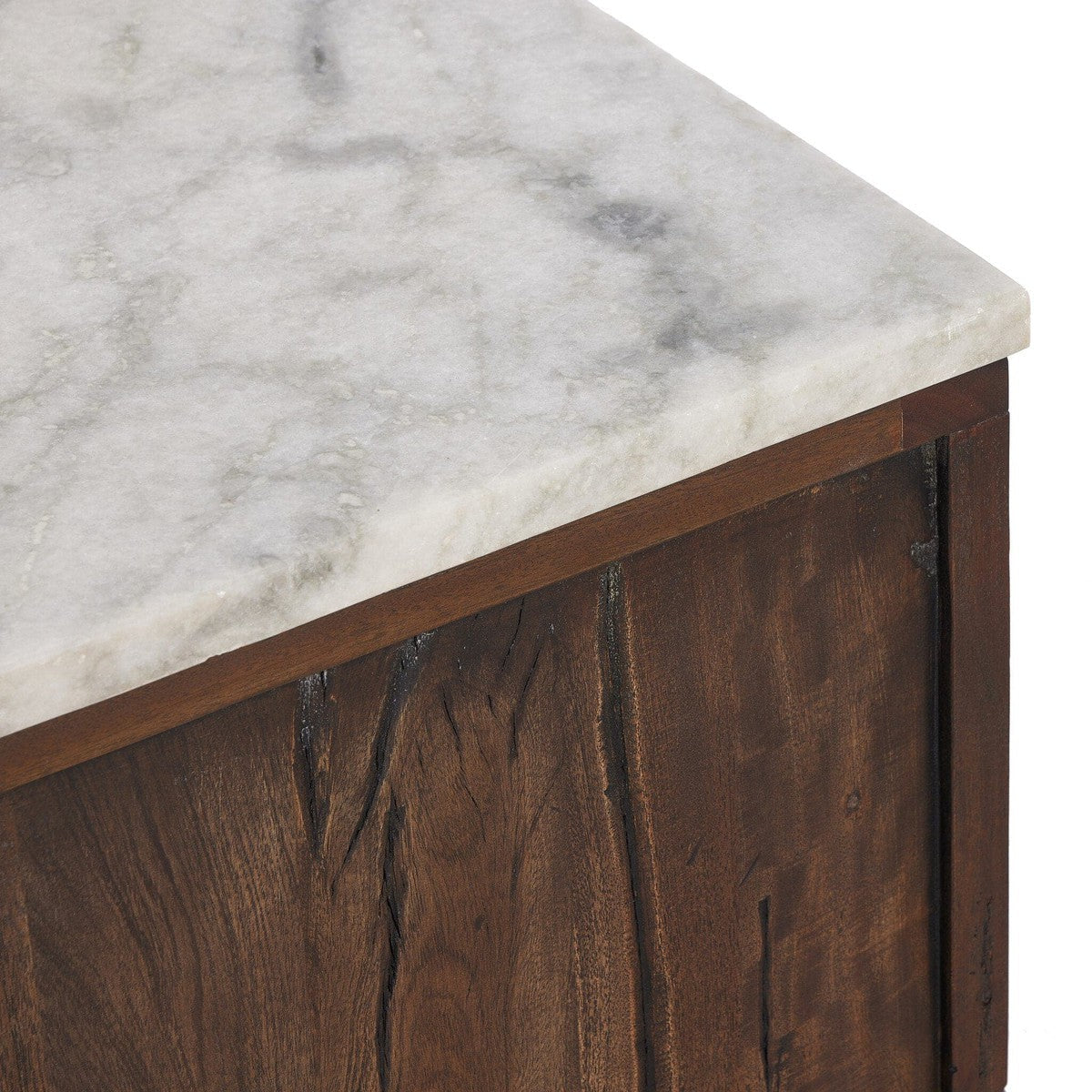 Odette Nightstand - White Statuario Marble