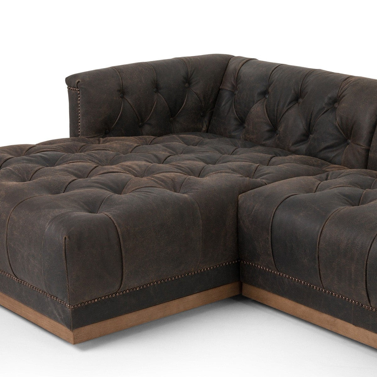 Maxx 2-Piece Sectional - Destroyed Black