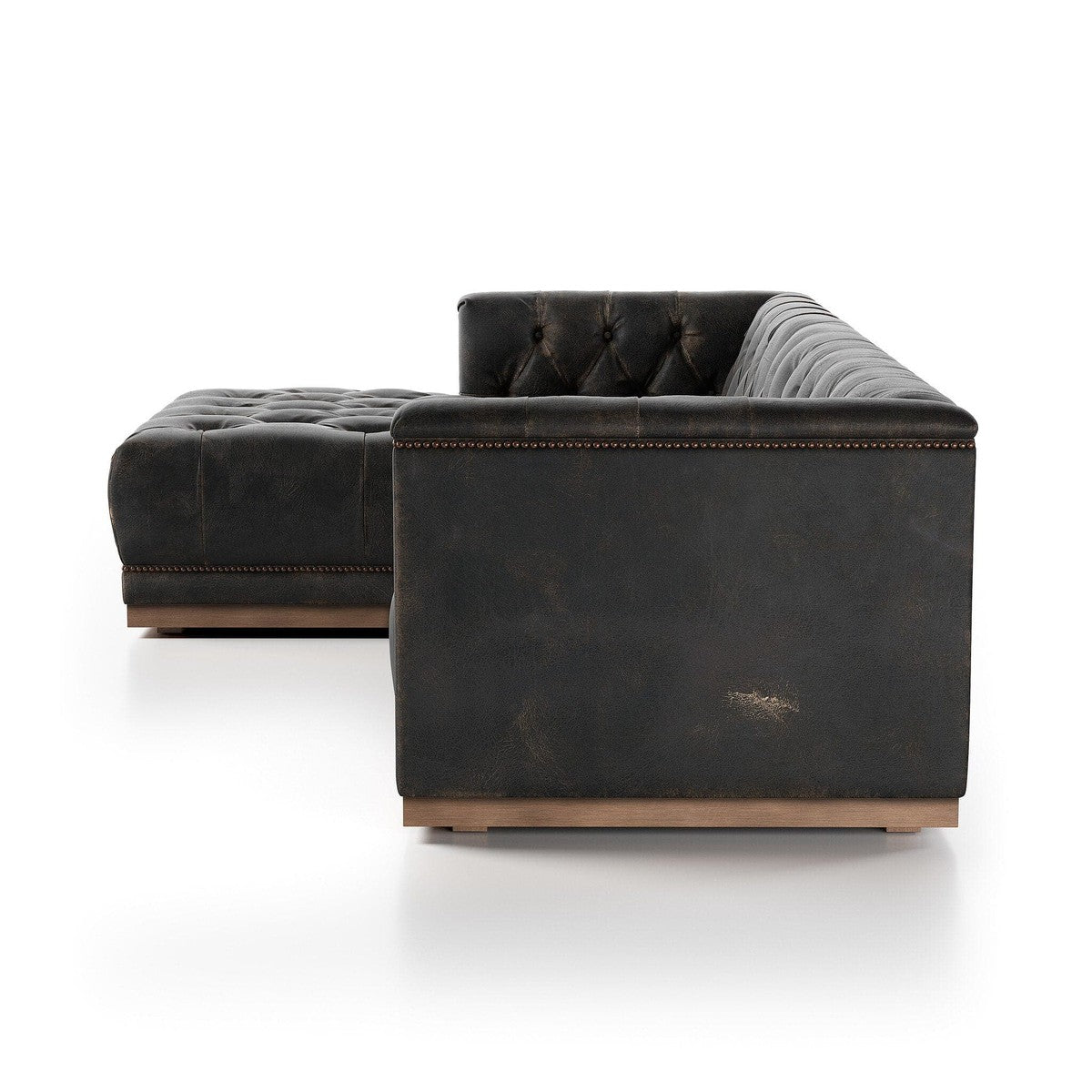 Maxx 2-Piece Sectional - Destroyed Black