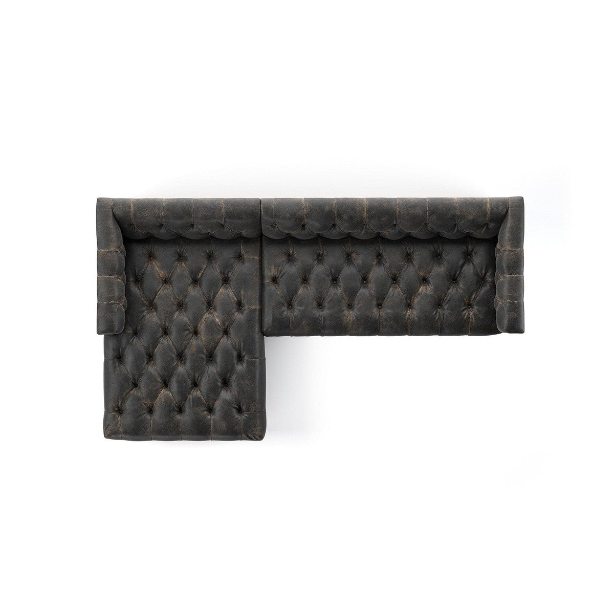 Maxx 2-Piece Sectional - Destroyed Black