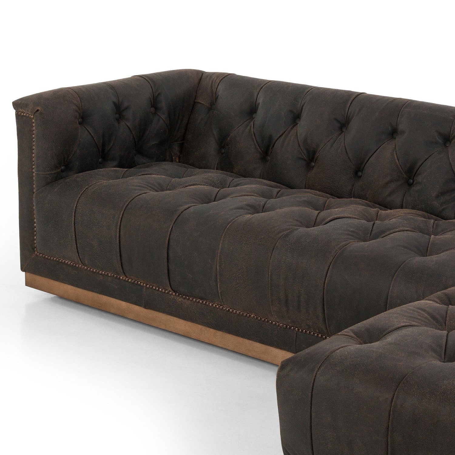 Maxx 2-Piece Sectional - Destroyed Black