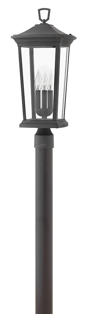 Outdoor Bromley - Large Post Top or Pier Mount Lantern-Hinkley Lighting-HINKLEY-2361MB-LL-Outdoor Post LanternsMuseum Black-120v-3-France and Son