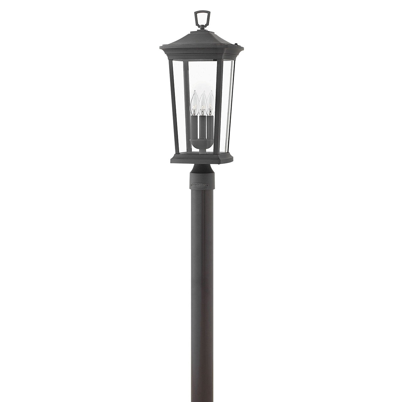 Outdoor Bromley - Large Post Top or Pier Mount Lantern-Hinkley Lighting-HINKLEY-2361MB-LV-1-Outdoor Post LanternsMuseum Black-12v-1-France and Son