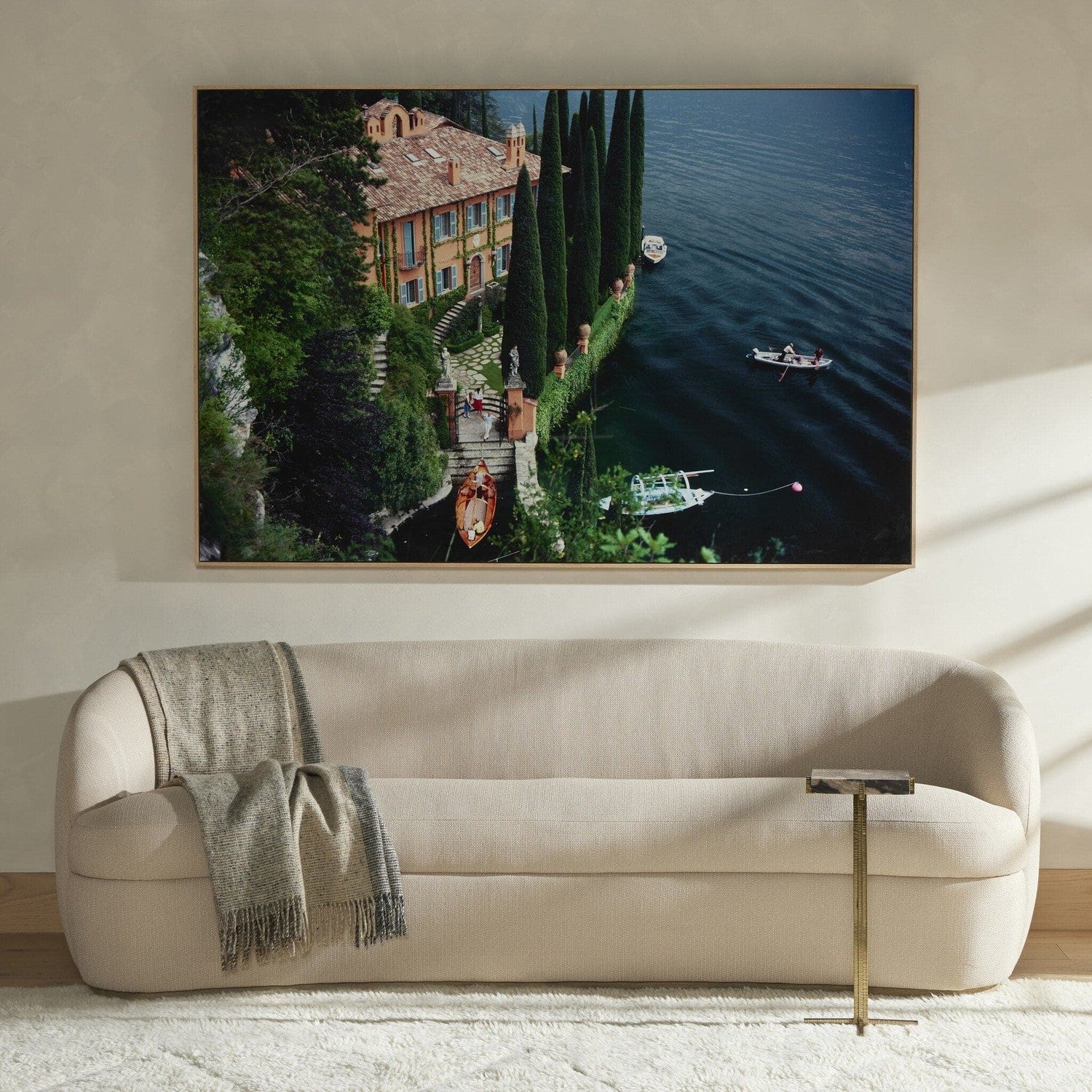 Giacomo Montegazza by Slim Aarons - Vertical Grain White Oak Floater