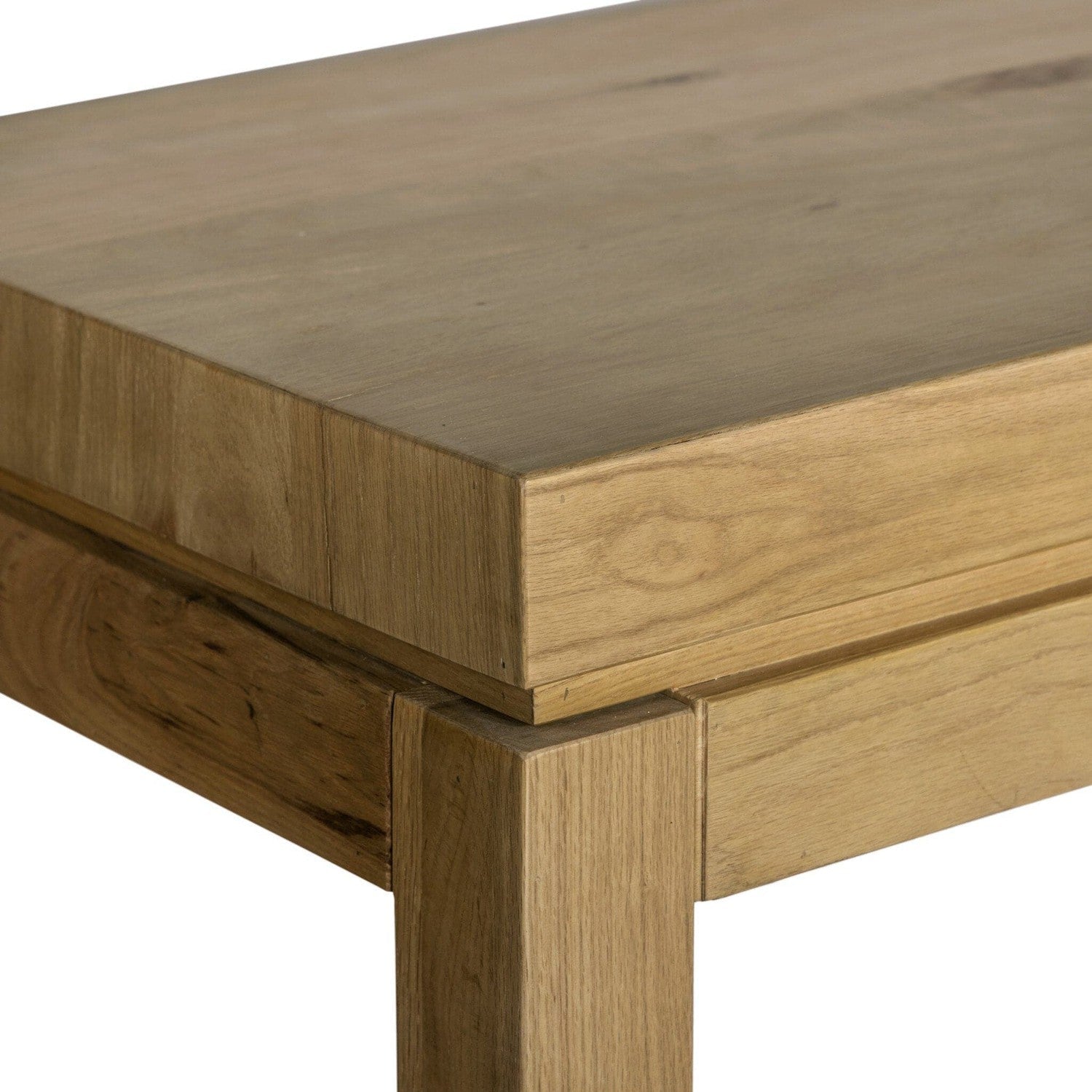 Parsons Console Table With Floating Top - Warm Natural Oak