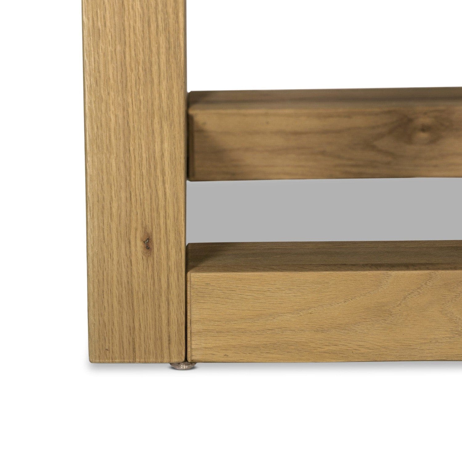 Parsons Console Table With Floating Top - Warm Natural Oak