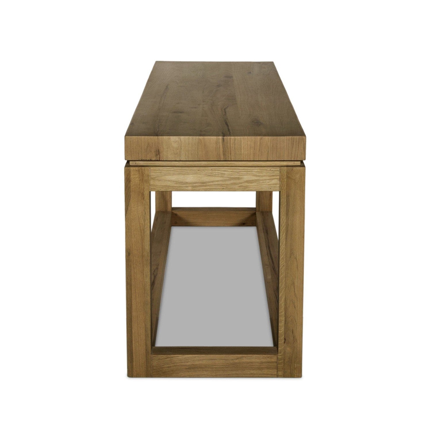 Parsons Console Table With Floating Top - Warm Natural Oak