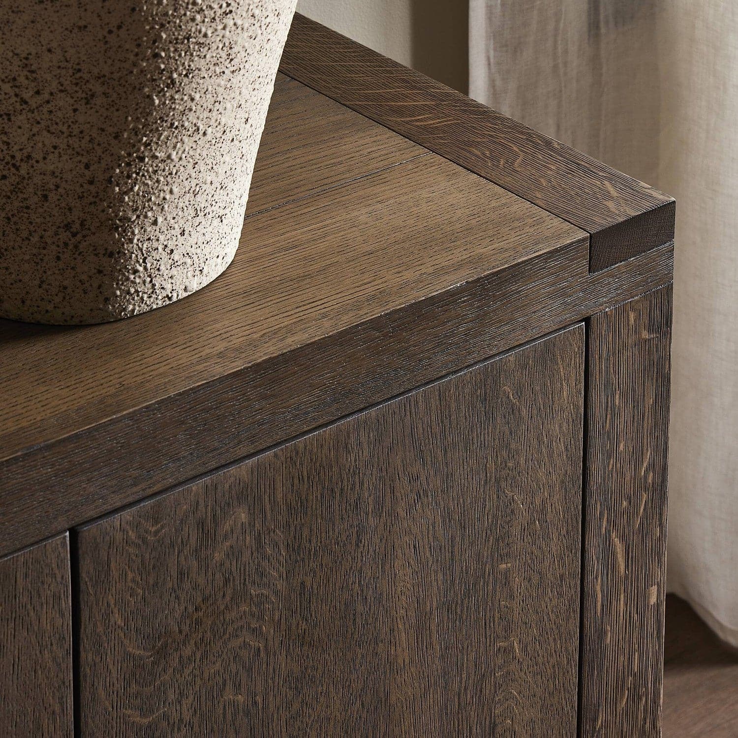 Warby Media Console - Worn Oak Veneer