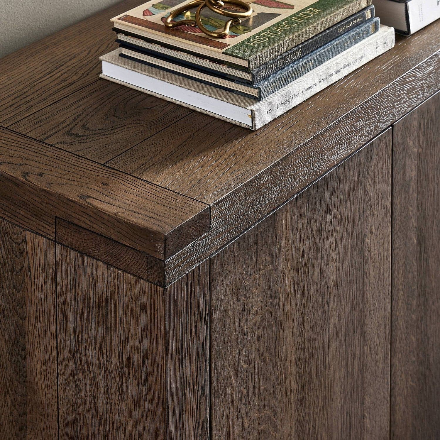 Warby Media Console - Worn Oak Veneer